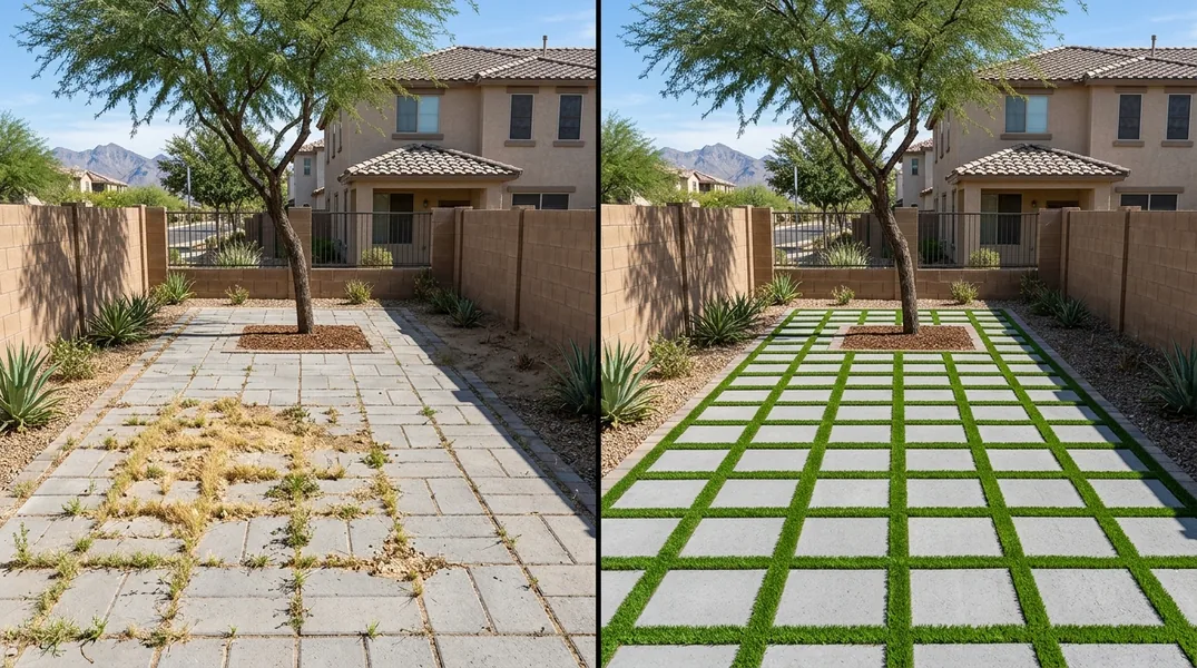 Result artificial grass installation in Surprise - Surprise Turf Installation
